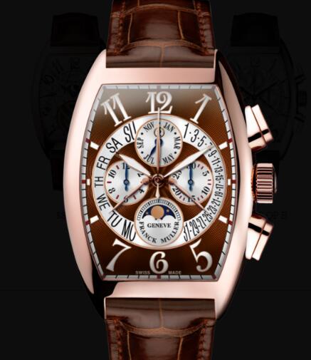 Review Franck Muller Cintree Curvex Men Perpetual Calendar Replica Watch for Sale Cheap Price 8880 CC QP B 5N BROWN